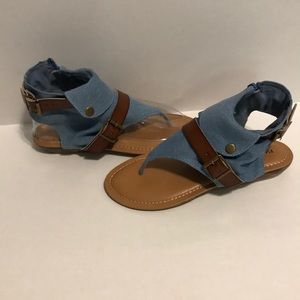 Denim sandals